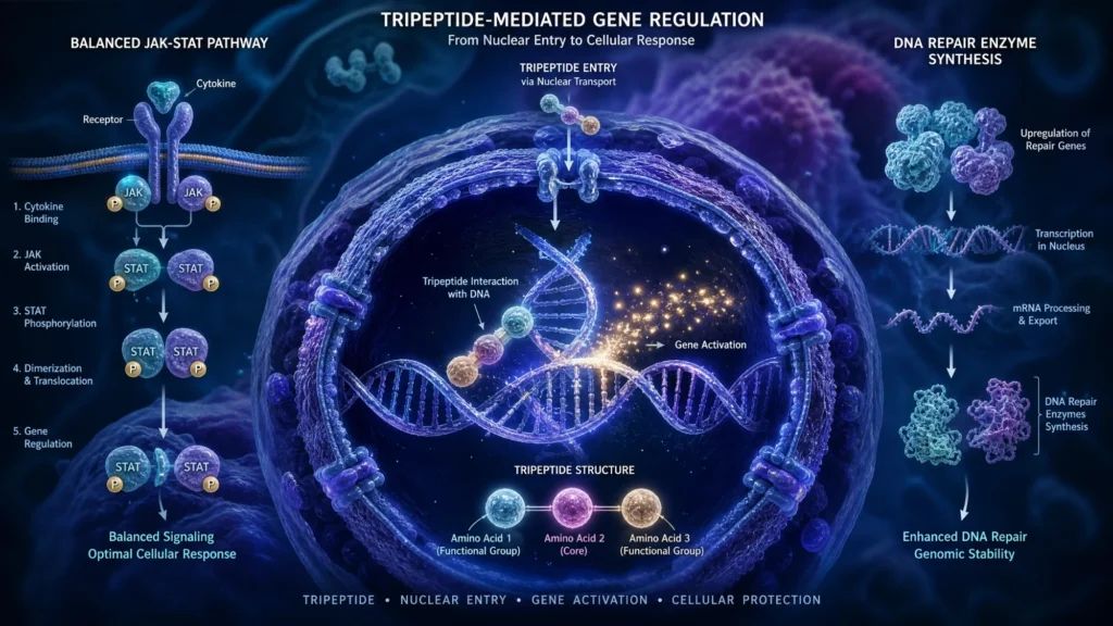 Crystagen_Bioregulator_tripeptide_nucleus_diagram