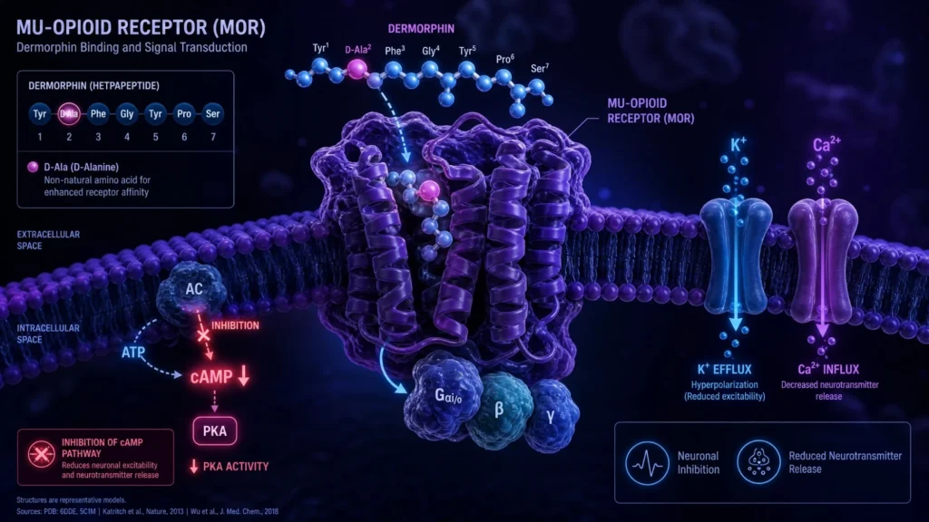 dermorphin_receptor_diagram