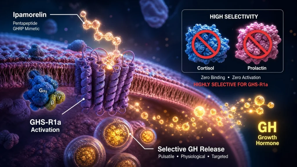 ipamorelin_mechanism_illustration