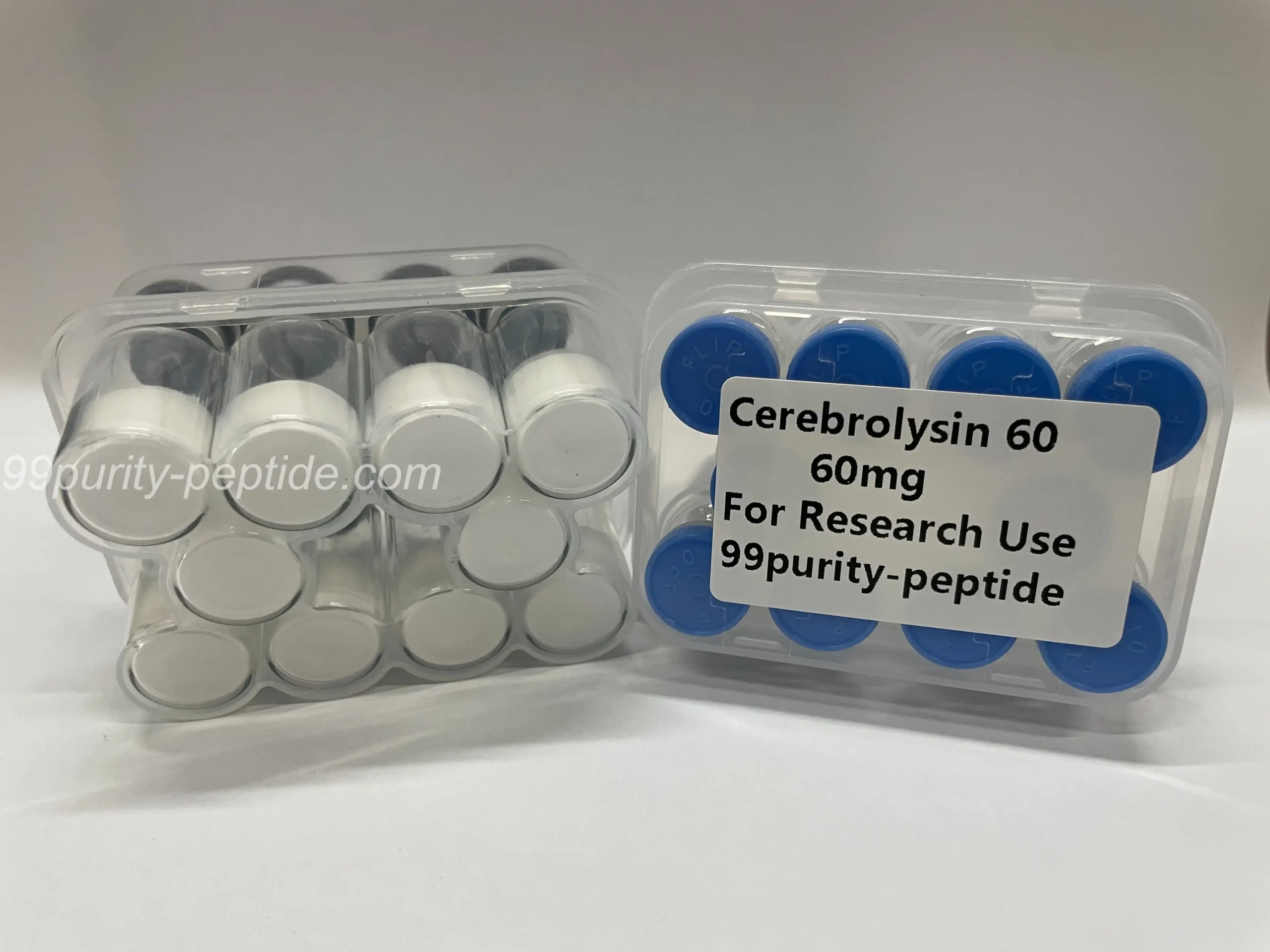 Detailed view of Cerebrolysin formulation purity, optimized for professional neuro studies.