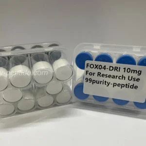 Detailed view of FOXO4-DRI lyophilized cake, ensuring stability for systemic research.