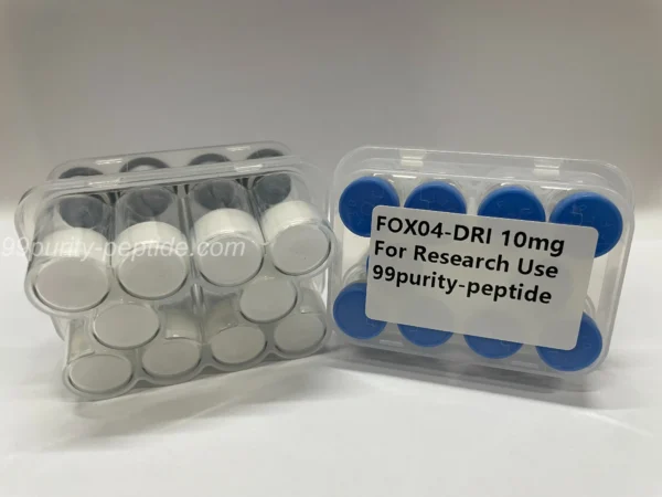 Detailed view of FOXO4-DRI lyophilized cake, ensuring stability for systemic research.
