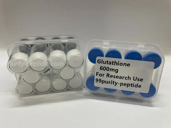 Microscopic detail of Glutathione powder purity, verified for professional-grade stability.