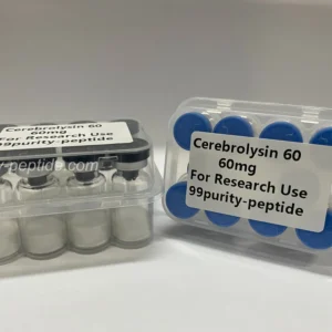Detailed view of Cerebrolysin formulation purity, optimized for professional neuro studies.