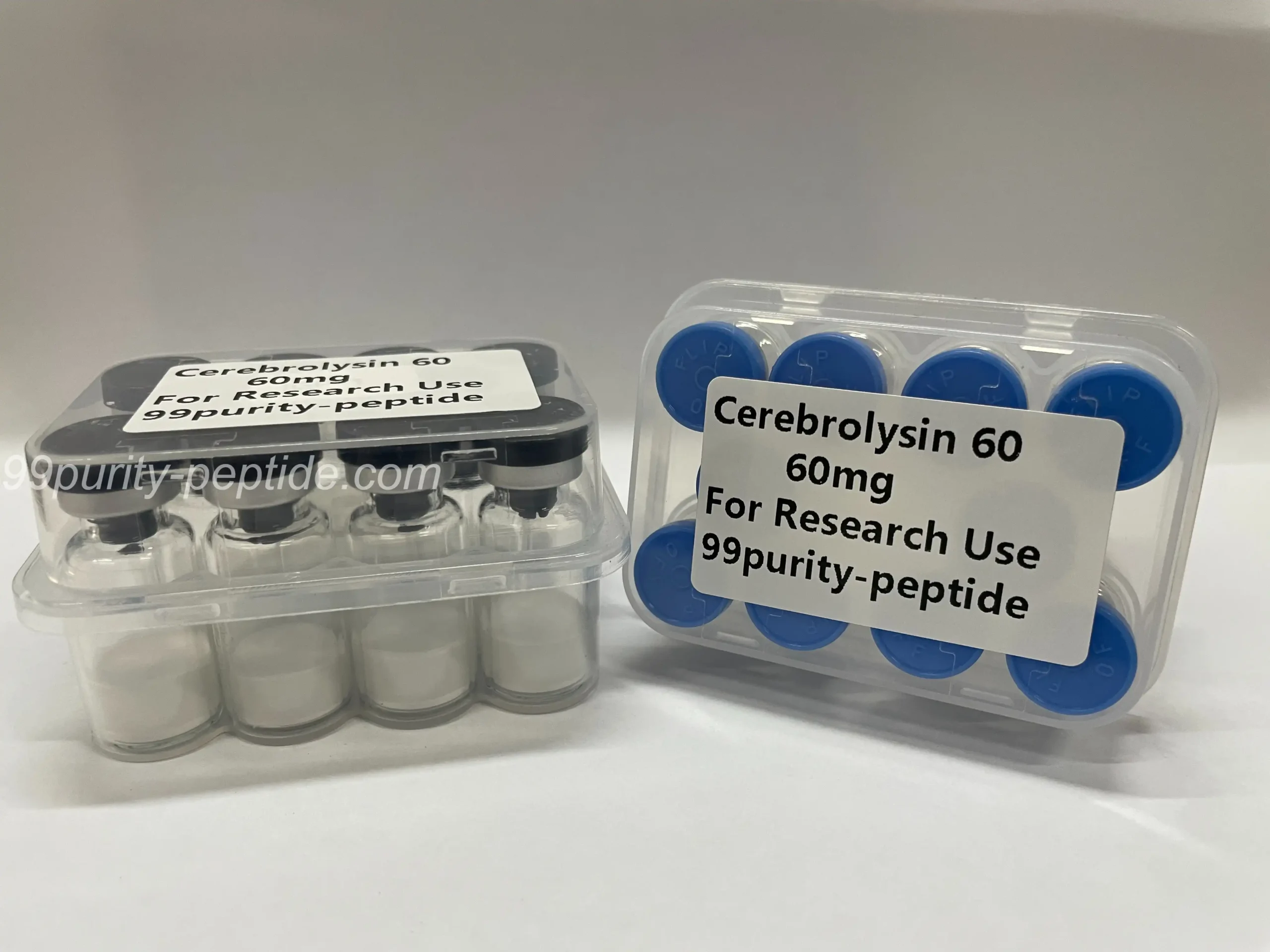 Detailed view of Cerebrolysin formulation purity, optimized for professional neuro studies.