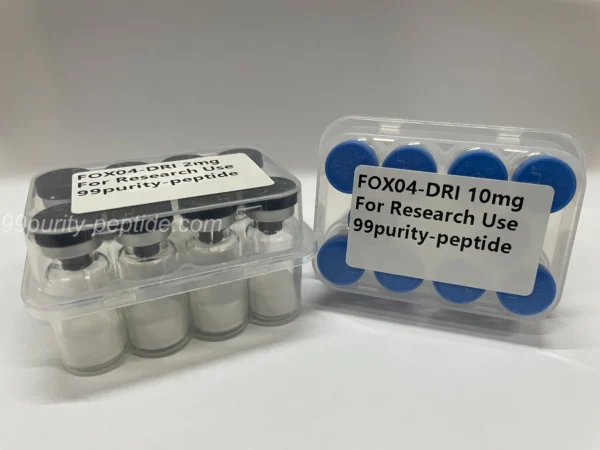Detailed view of FOXO4-DRI lyophilized cake, ensuring stability for systemic research.