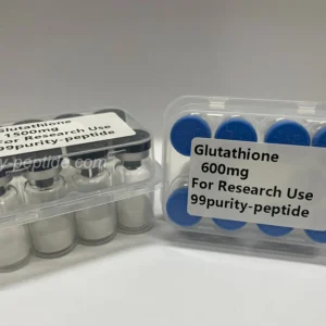 Microscopic detail of Glutathione powder purity, verified for professional-grade stability.