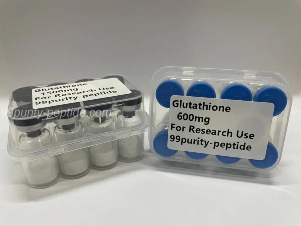 Microscopic detail of Glutathione powder purity, verified for professional-grade stability.
